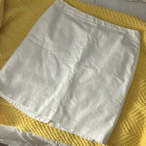 White A line skirt
